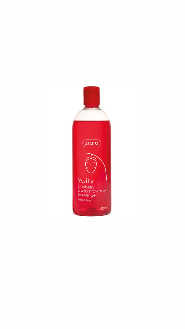 شاور جل زياجا فروتي -Ziaja Shower gel fruity canberry & wild strawberry