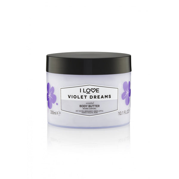 I Love Body Butter Violet Dreams -زبدة  الجسم بالتفاح الاخضر والورود