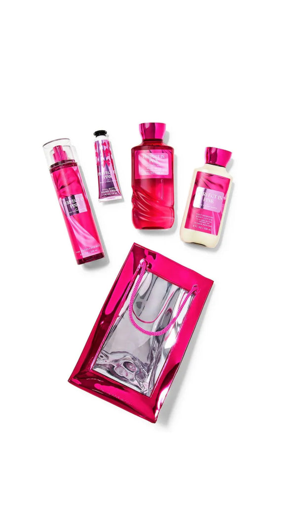 Perfect in Pink Set Bath & body works- بكج باث & بودي ووركس