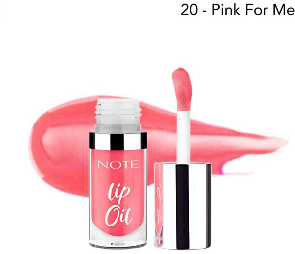 Note lip oil shade pink for me