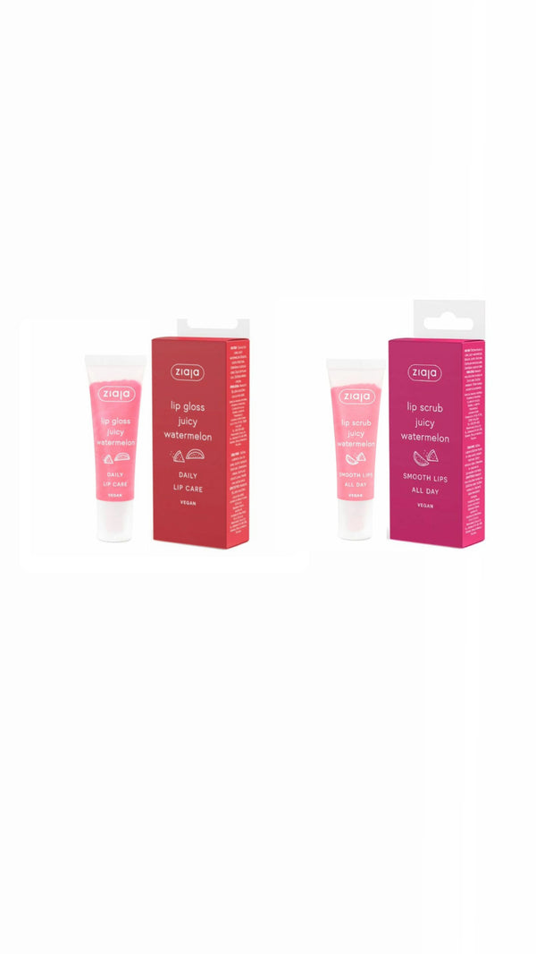 بكج الشفاه بالبطيخ من زياجاZiaja Watermelon Lip Gloss & Lip scrub