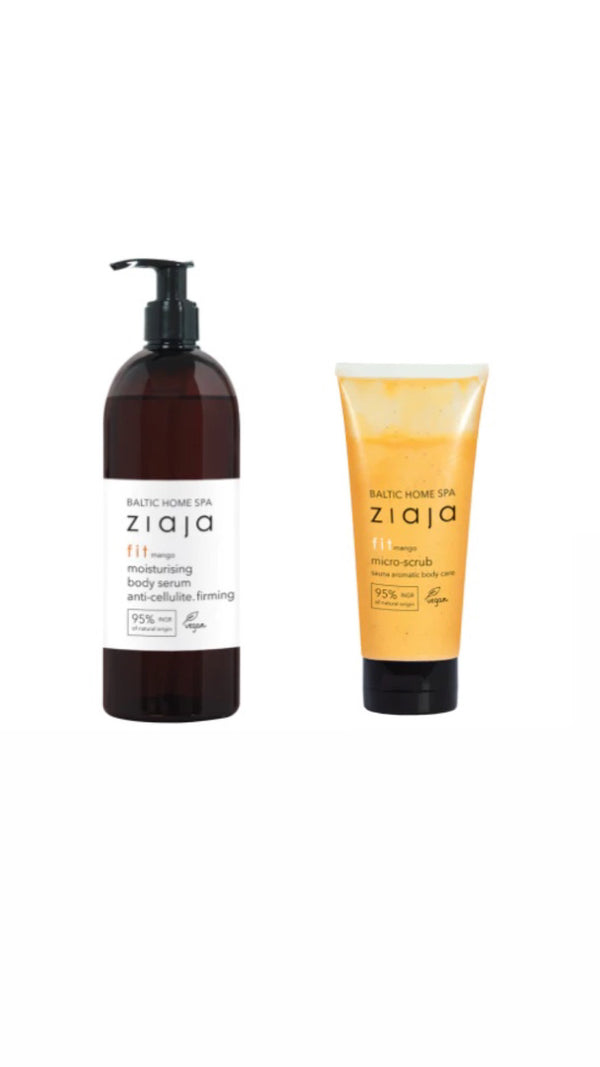 Ziaja fit mango scrub + moisturising body serum